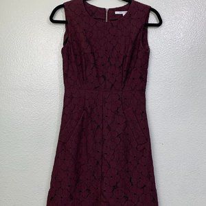 DVF Diane Von Furstenberg Carpreena Mini Dress Aubergine Size 0